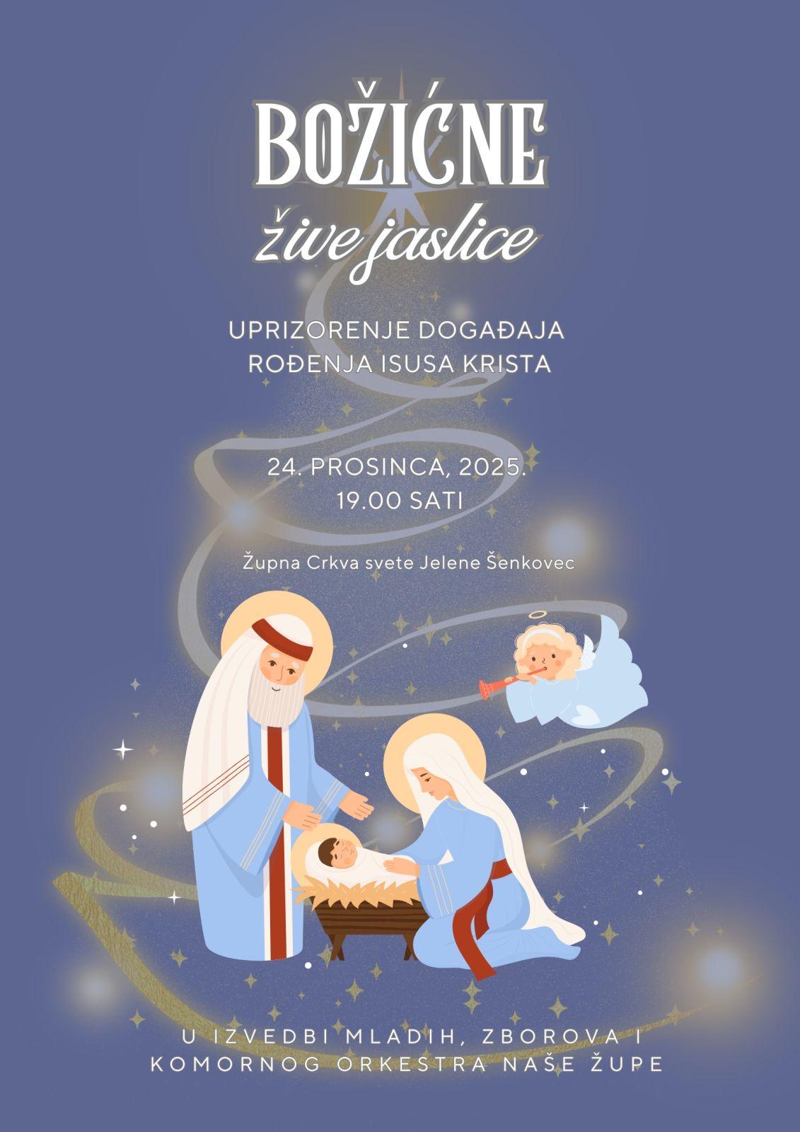 Najava za Božićne žive jaslice